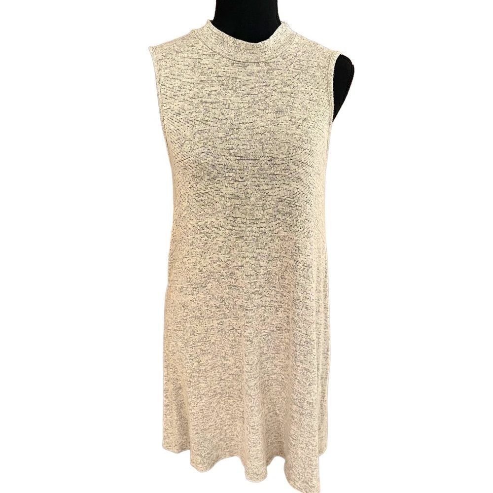 ACEMI mock neck sleeveless lightweight knit swing style dress, size S